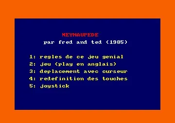 Meynaupede (F) (1985) [Hebdogiciel]-Amstrad CPC
